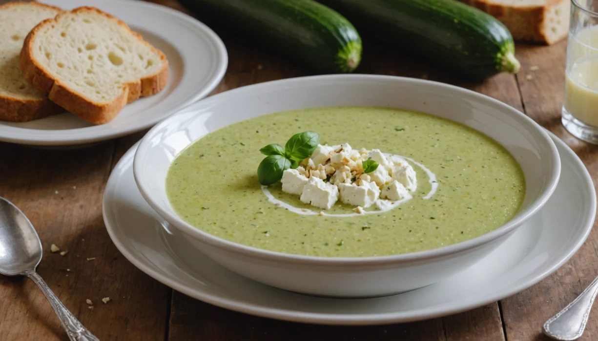 velouté de courgettes chevre
