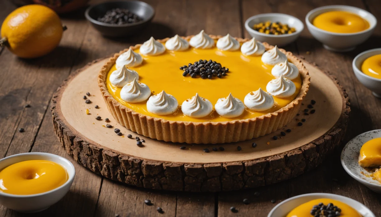 tarte passion meringuée