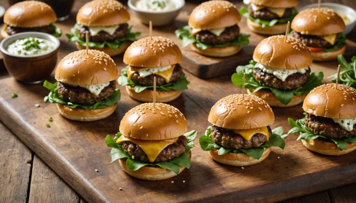 mini burger apéro chèvre miel